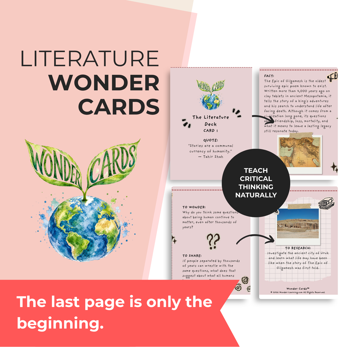 Literature Inquiry Cards | Literary Analysis, Discussion & Critical Thinking