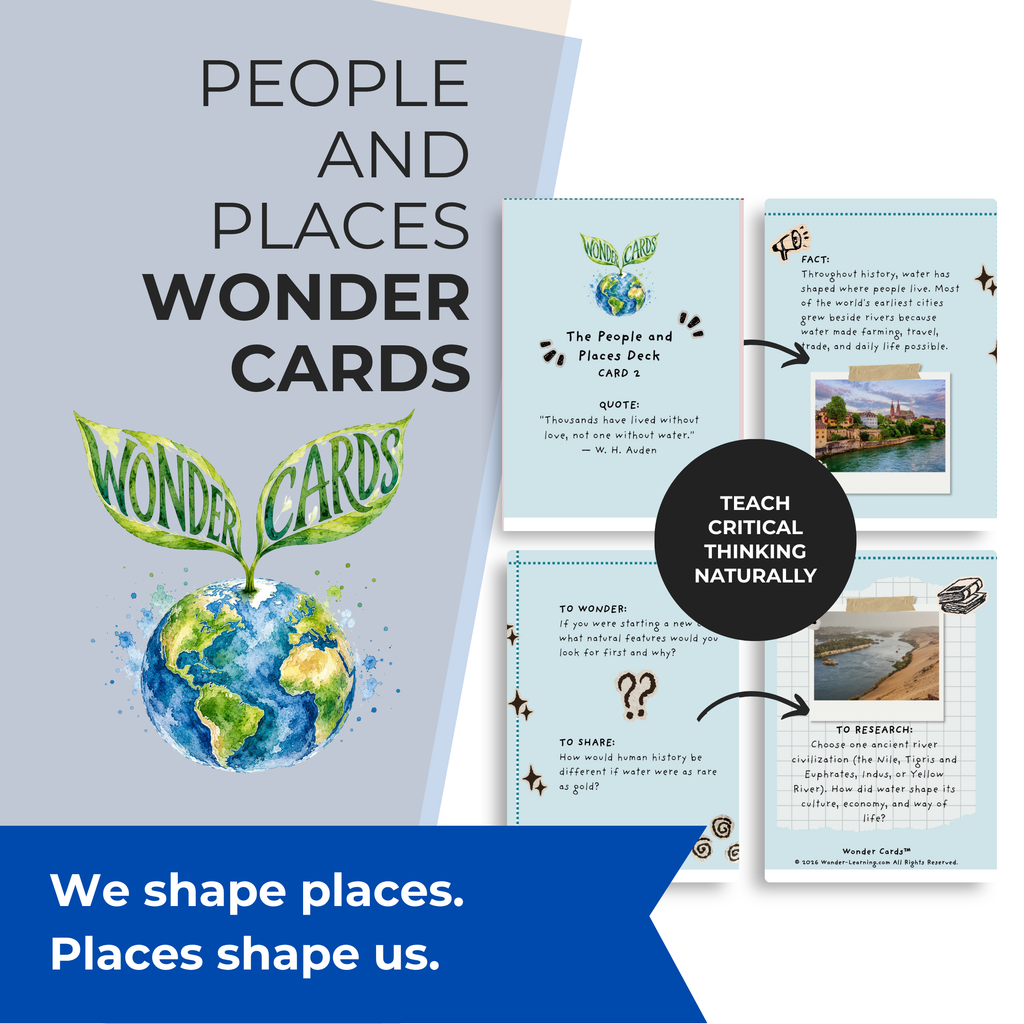 Geography Inquiry Cards | Maps, Migration, Culture & Global Connections