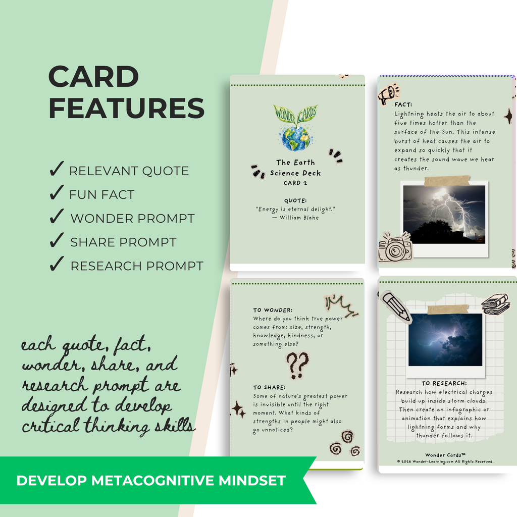 Earth Science Inquiry Cards | Weather, Geology, Climate & Critical Thinking
